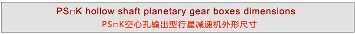PS系列精密行星減速機(jī)