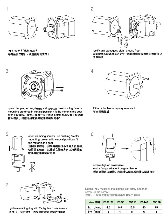 PS系列精密行星減速機(jī)
