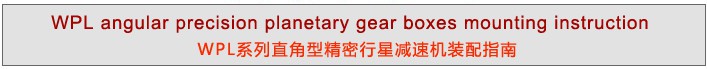 WPL系列直角型精密行星減速機(jī)